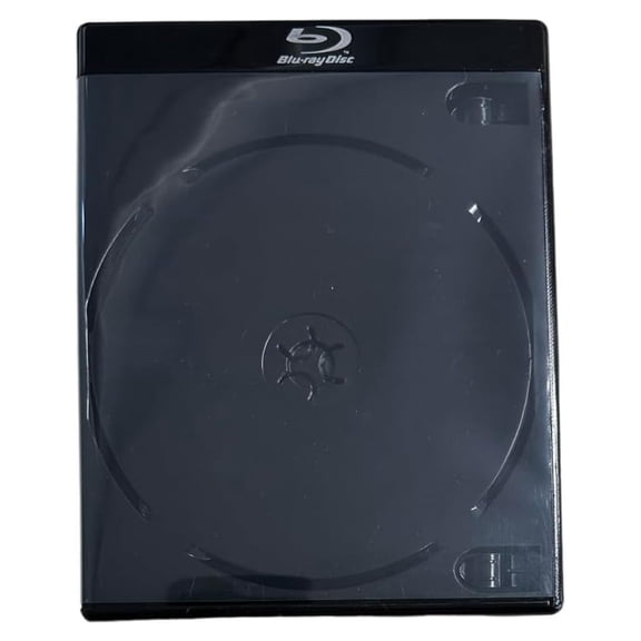 YHKJ Black 12.5mm Double Blu-Ray Case for Storage, Double Capacity (100)