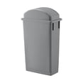 thumbnail image 1 of YHKJ Gray 23 Gallon Slim Rectangular Trash Can with lid Restaurant Trash can Trash can Tall Plastic Trash can Industrial Trash can Square Trash cans for Kitchen Trash can with Dome Lid, 1 of 7