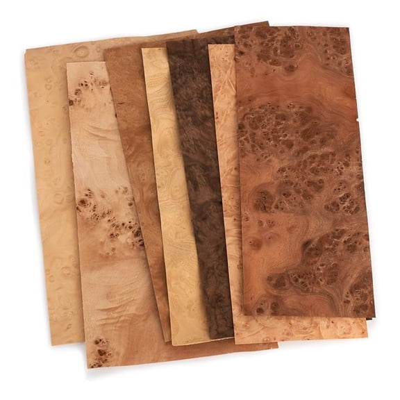 YHKJ Mixed Burl Variety Veneer Pack, 3 Sq Ft