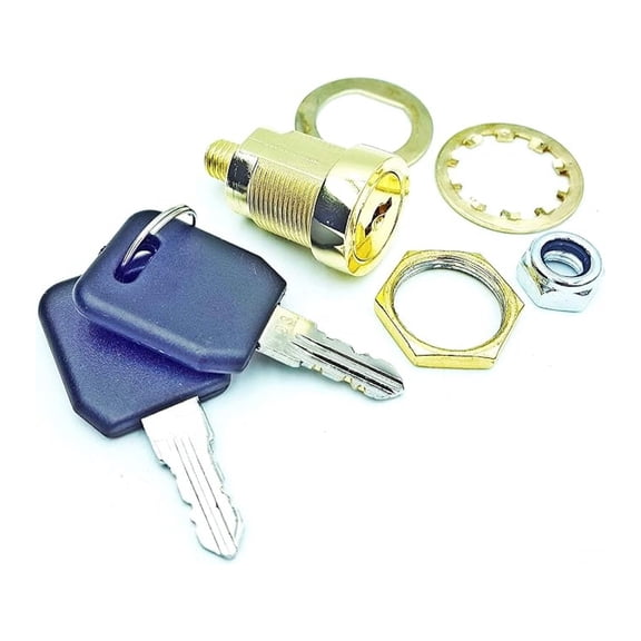 YHKJ Stack-On Replacement Key Lock with Bright Brass Finish