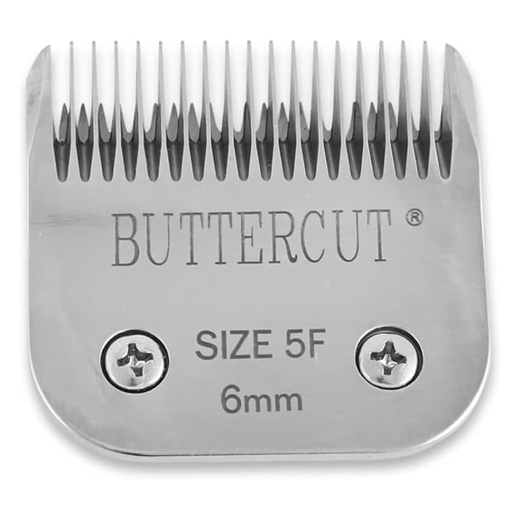 YHKJ Stainless Steel Dog Clipper Blade, Size-5F, 1/4-Inch Cut Length, Red