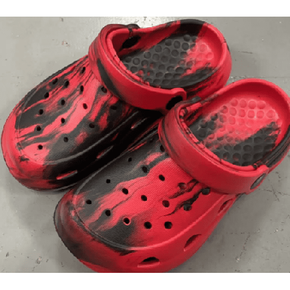 YHOON Boys Girls Garden Clogs Shoes Kids Unisex Child Slip on Beach Water Shoes Shower Pool House Lightweight Outdoor Red Toddler Size 10