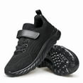 thumbnail image 1 of YHOON Boys Girls Shoes Lightweight Breathable Athletic School Running Tennis Kids Sneakers All Black Toddler Size 5, 1 of 8