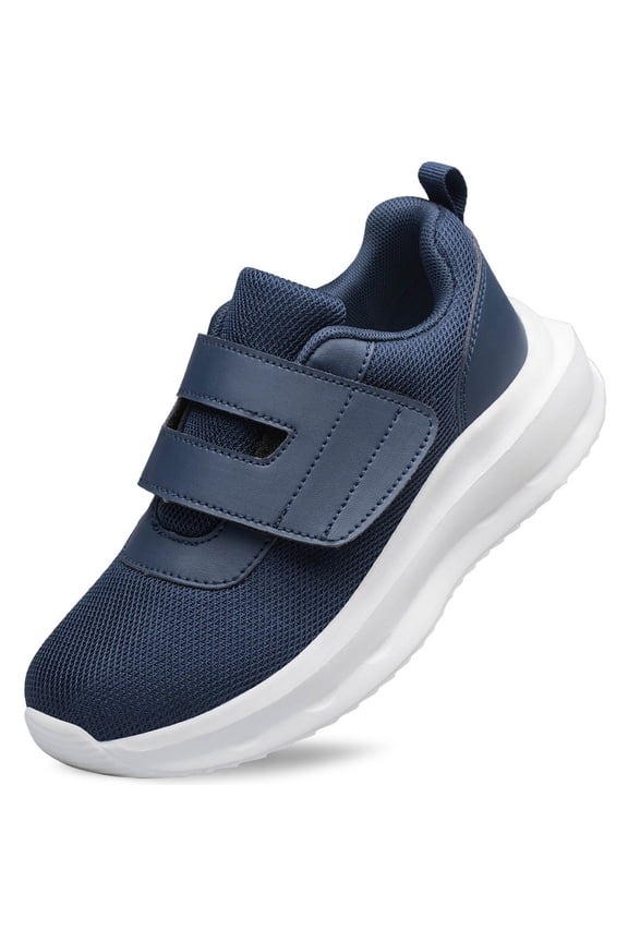Boys Girls Shoes Slip on Lightweight Running Tennis Sneakers Walking School Kids Shoes Navy Blue Big Kid Size 3