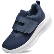 YHOON Boys Girls Shoes Slip on Lightweight Running Tennis Sneakers Walking School Kids Shoes Navy Blue Little Kid Size 11