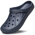 thumbnail image 1 of YHOON Clogs Men and Women Garden Shoes Marbled Clogs Slides Sandals Unisex Slip on Beach Water Shoes Navy Blue Size 6.5 Women/5 Men, 1 of 7