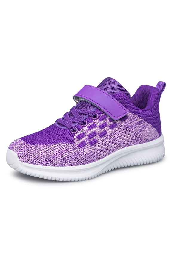 Kids Shoes Girls Sneakers Running Shoes Slip on Sports Fitness Shoes Purple Toddler Size 7