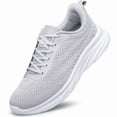 thumbnail image 1 of YHOON Men's Walking Shoes Lightweight Breathable Running Shoes Non Slip Athletic Fashion Sneakers Light Grey Size 10, 1 of 9