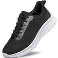thumbnail image 1 of YHOON Men's Walking Shoes Slip on Comfortable Lightweight Running Shoes Workout Training Sneakers Black Size 12, 1 of 9
