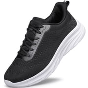 YHOON Mens Walking Shoes Slip on Comfortable Lightweight Running Shoes Workout Training Sneakers Black Size 14