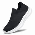 thumbnail image 1 of YHOON Men's Walking Shoes Slip on Comfortable Lightweight Running Shoes Workout Training Tennis Sneakers Black Size 7.5, 1 of 8