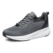 Mens Running Shoes Lightweight Breathable Running Shoes Non Slip Athletic Fashion Tennis Sneakers Black Grey Size 11