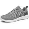 thumbnail image 1 of YHOON Mens Shoes Casual Running Walking Shoes Sneakers Gym Tennis Slip On Shoes Grey Size 10.5, 1 of 8