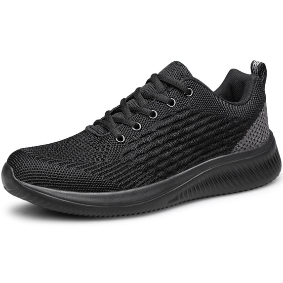 YHOON Mens Walking Shoes Non Slip Running Shoes Lightweight Tennis Shoes Breathable Workout Shoes Comfortable Fashion Sneakers Black Size 11