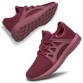 thumbnail image 1 of YHOON Women Walking Shoes Comfortable Breathable Mesh Tennis Slip on Sneakers Red Size 11, 1 of 5