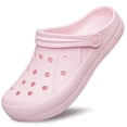 thumbnail image 1 of YHOON Women's Sandals Arch Support Clogs Garden Shoes Lightweight Comfortable Slip-On For Beach Casual Water Shoes Pink Size 11 Women/10 Men, 1 of 7