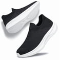 thumbnail image 1 of YHOON Women's Sneakers Slip On Walking Lightweight Breathable leisure Shoes Athletic Tennis Sneakers Black Size 10.5, 1 of 6