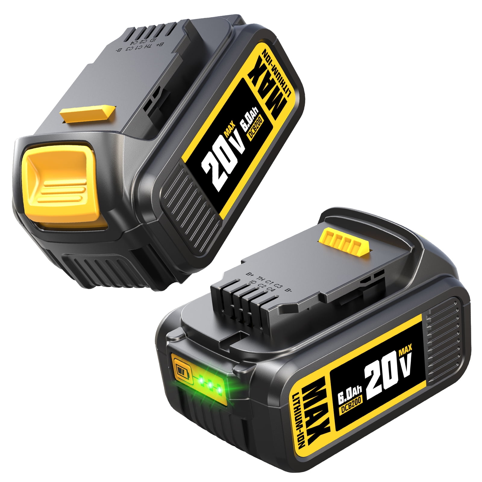 Dewalt Impact Driver 6000mAh DCB205 Replace For Dewalt 20V MAX XR Lithium Ion Battery-Pack DCB204 DCB200 DCB206 Dewalt Drill