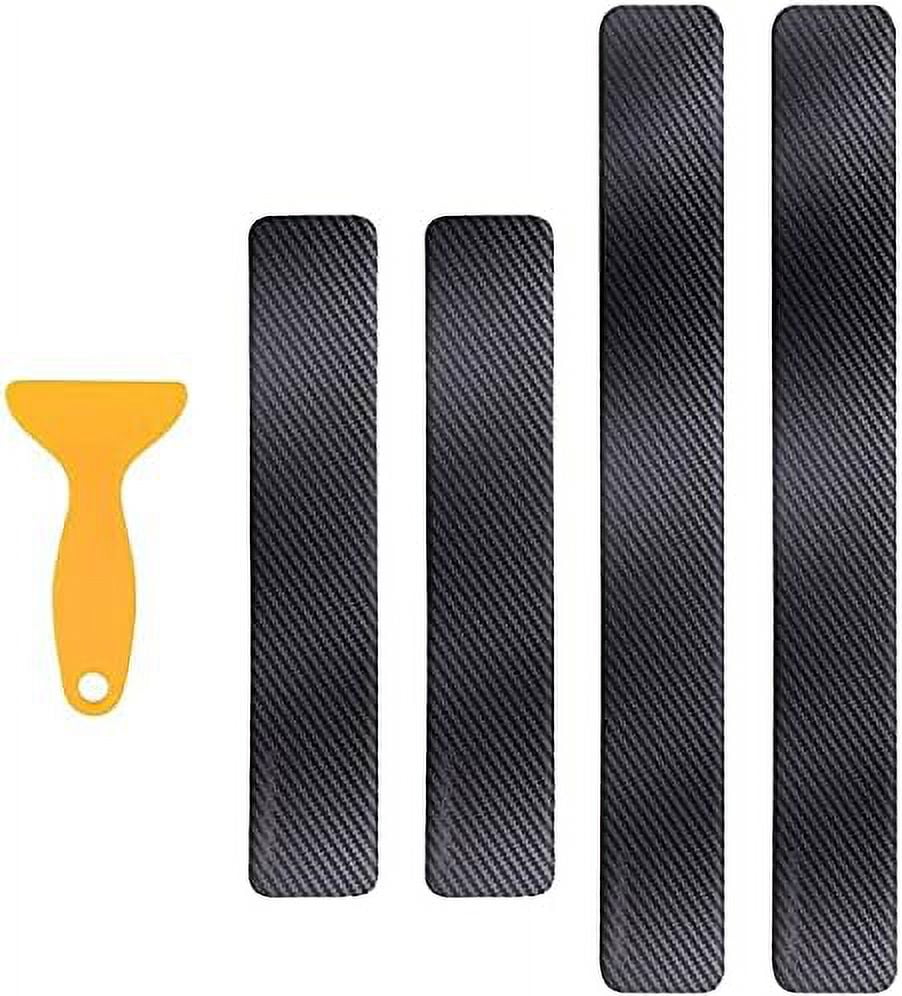 YHRY Car Door Sill Protector, 4pcs Car Door Sill Scuff Guard, 3D Carbon