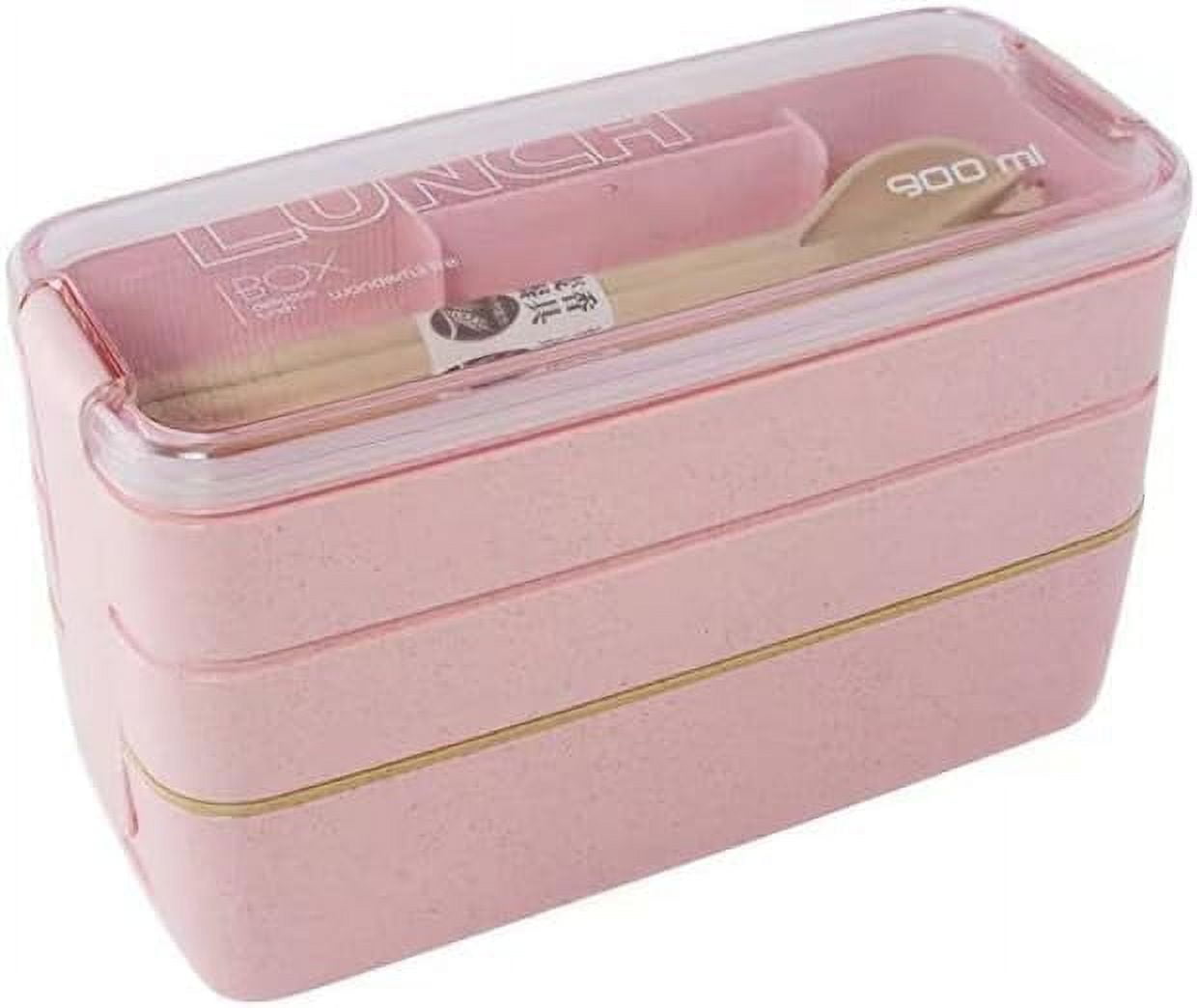 YHRY Portable Bento Box, 3layers Lunch Box, EcoFriendly Lunch Box