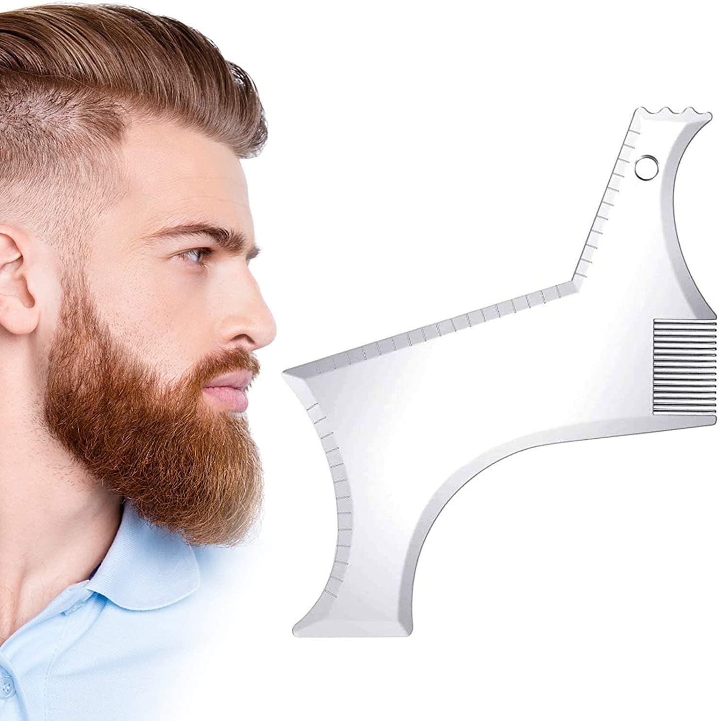 Goatee Shaving Template