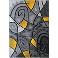 thumbnail image 1 of YHSF Modern Contemporary Area Rug for Living Room, Bedroom, and Office – Elegant Thick Carpet for Dining Room, Kitchen, & Hallways – Washable - Home Decor - Water Repellent - Yellow (5x7 Feet), 1 of 5