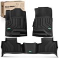 thumbnail image 2 of LEDKINGDOMUS 3D TPE Floor Mats For 2021-2025 Chevy Suburban & GMC Yukon XL (w/ 2nd Row Buckets) 2 of 4
