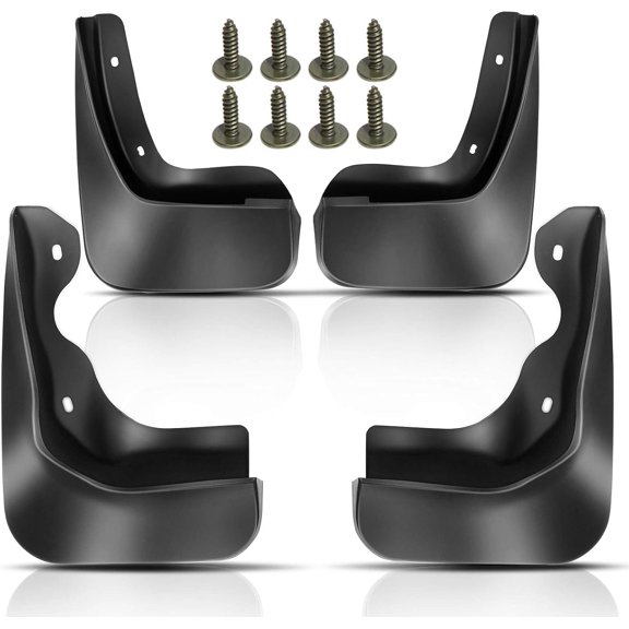 YHTAUTO Mud Flaps Splash Guards Replacement for Volkswagen Jetta 2011 2012 2013 2014 Sedan Only, Not Fit Wagon, Front and Rear LH RH, Black Set of 4 Mud Guard