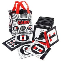 YHWJZYF Clearance Sale Eductionl book Soft Alphabet Cards Baby Soft Alphabet Cards Toys Early Childhood Enlightenment Book Letters Alphabet Flash Cards With Storage Bag Toddler Flash Cards Education