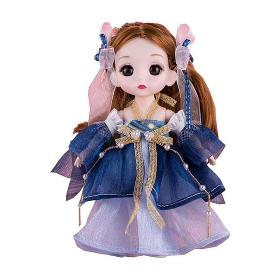 YHWJZYF Oriental Decoration Doll,Chinese Antique 6.69 inch Doll,3D Realistic Eyes Indoor Doll Decoration