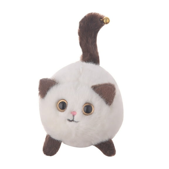 YHWJZYF Pull String Wiggling Tail Kitty Plush Doll - Squeaky Toy,Pendant Women's key Pendant Cat toy Dog toy Wind-up toy Decompression toy Funny