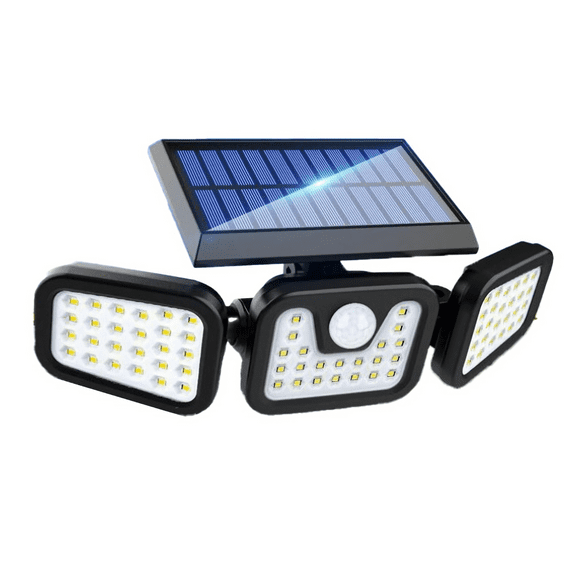 YI LIGHTING LED Outdoor Solar 800LM Adjustable Weatherproof Flood & Security Light