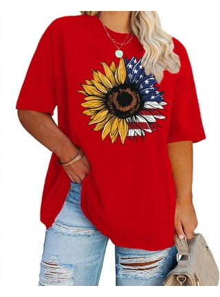 Size Womens Patriotic Tops