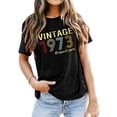 thumbnail image 1 of YI XIANG RAN 50th Birthday Shirts for Women Vintage 1973 T Shirts 50 Year Old Birthday Gift Shirt Retro Birthday Party Tee, 1 of 6