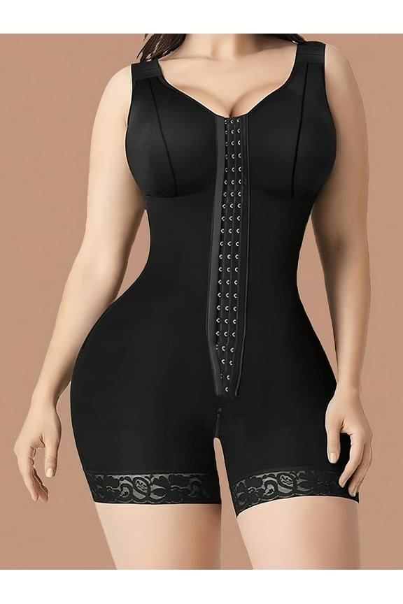 YIANNA 1pc Of High Compression Shapewear, Suitable for Colombian Female Fahas, Used for Controlling Abdominal, Whole Body Shaping, 3 Hooks, Waist Trainer, Hip Corrector, Very Suitable