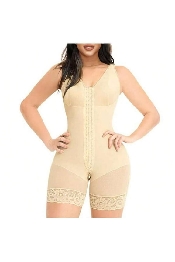 YIANNFajas Colombianas Shapewear For Women Tummy Control Full Shapewear Butt Lifter With Zipper Crotch