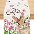 thumbnail image 1 of YIBAGA Easter Table Runner, Easter Bunny Decor For Home Spring Dining Table, 13x60 inch, Polyester, 1 of 6