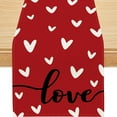 thumbnail image 1 of YIBAGA Valentines Day Table Runner, Love Sweet Heart Runner for Table Decoration, 13x36 inch, Polyester, 1 of 6
