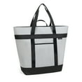 thumbnail image 1 of YIBONIKA Cooler Bag Soft Collapsible Insulated Tote with Thermal Insulation, Leak-Proof, Machine Washable, Holds 30 Cans Perfect for Groceries,Travel,Beach,Picnics,Food Delivery, Gray, 1 of 8