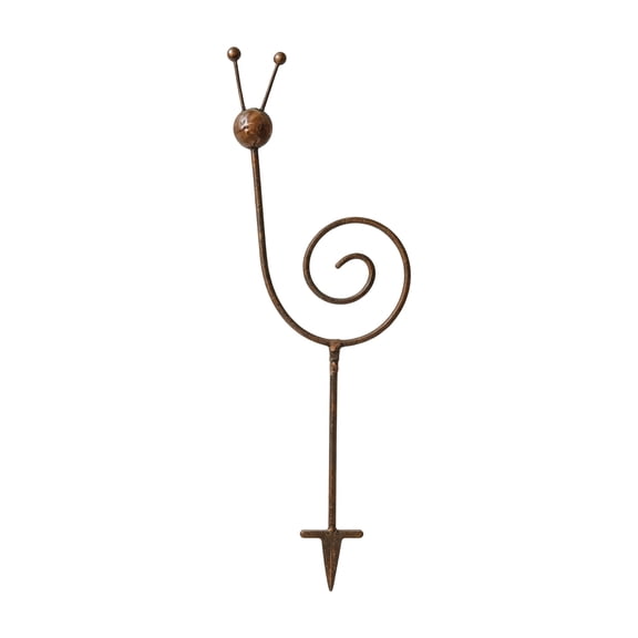 YIDIXING Rustic Metal Spiral Plant Stake, 30 Inch Decorative Snail Garden Stake and Plant Support for Potted Plants, Outdoor Yard Decor