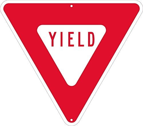 YIELD, TRIANGLE, 24 IN, .080 EGP REF ALUM SIGN - Walmart.com