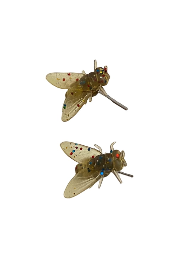 YIEMEEN 1 Pair Comical Insect Shaped Ear Studs Unique Ear Jewelry Resin Texture