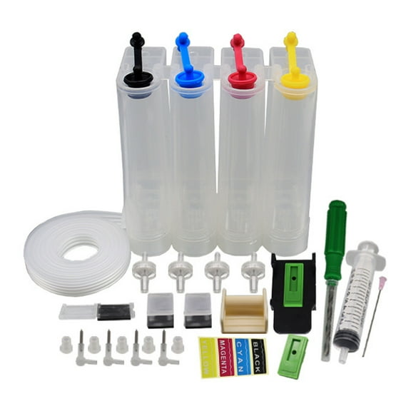 YIEMEEN 1 Set for Ink Cartridges Continuous Ink Supply System Modified Ink Bottles