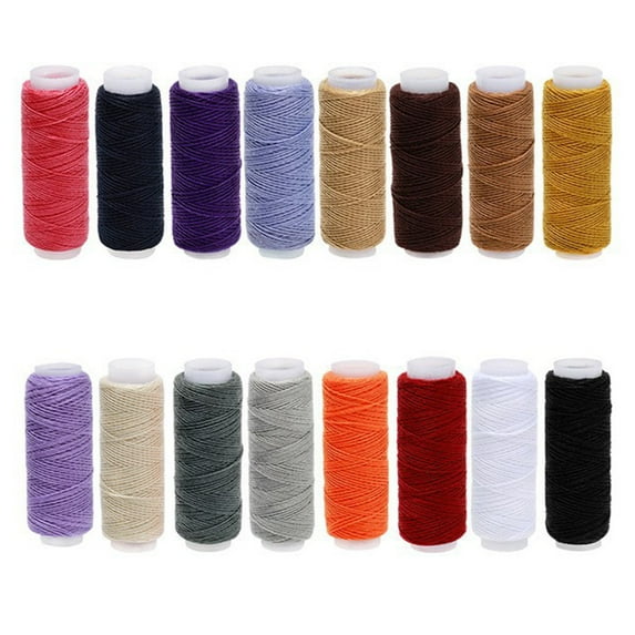 YIEMEEN 10/16/24 Colors Sewing Thread Spools Set 100% Polyester Stitching Machine Thread