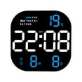 thumbnail image 1 of YIEMEEN 10.5 Inch Large LED Digital Wall Clock ,Wall Mounted Remote Control Temperature, 1 of 17