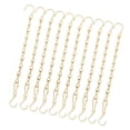 thumbnail image 1 of YIEMEEN 10 Pieces Weatherproof Metal Hanging Chain S Hooks for Planter Wind Chimes Display, 1 of 10