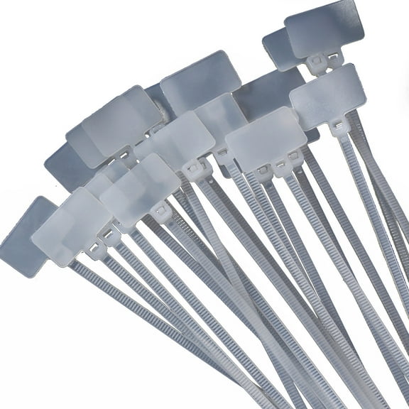 YIEMEEN 1000Pieces Disposables Plastic Nylon Wire Tie Security Seals Tamper Tag Self-Locking Signages Cable Tie for Shipping