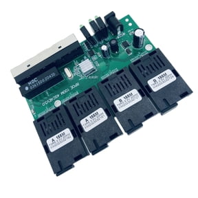 YIEMEEN 100M Reverse POE Fast Ethernet Fiber Switcher Communication 4F4E Optically Media Converter Building Business Networking