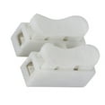 thumbnail image 1 of YIEMEEN 100Pcs Push Quick Wire Cable Connector 2 Pin Push-in Spring Loaded Electrical Connectors White Wiring Terminals, 1 of 11