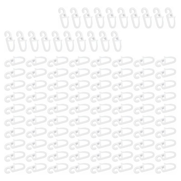 YIEMEEN 100Pieces S Shape Curtain Track Gliders Hooks Easy Installation Drapery Hardware
